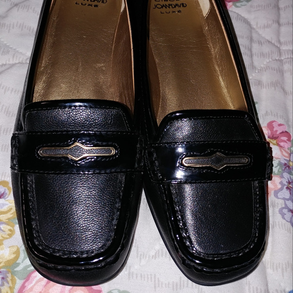 Circa Joan David Black Leather Luxe Slip On Shoes Size 7M Women - Picture 3 of 8